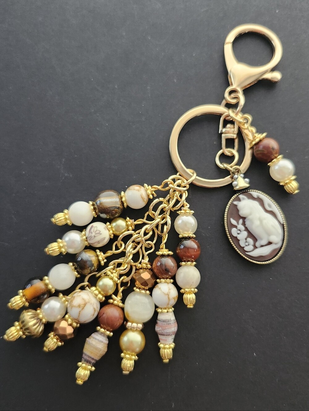 Cat Cameo Purse Charm for Lisa B Only